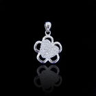 Original Design Silver Cubic Zirconia Pendant / Pure 925 Charm Silver Pendant Jewelry