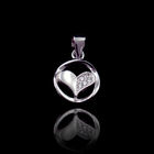 Cute 925 Sterling Silver Cage Pendants , Jewelry Sterling Silver Pendant Necklace