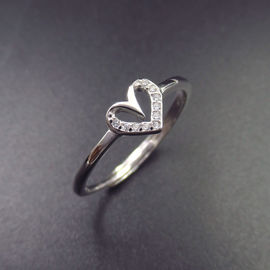 Anniversary 925 Silver Jewelry 925 Sterling Silver Promise Ring For Girl